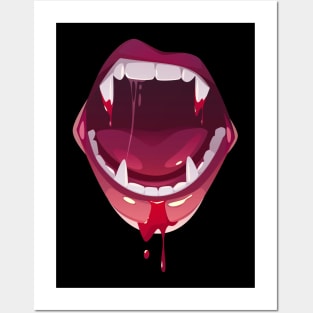 Halloween, Mouth Design Posters and Art